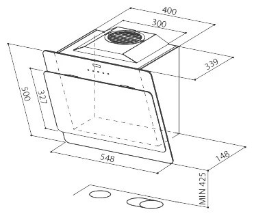 Кухонная вытяжка Faber Cocktail Almond F55