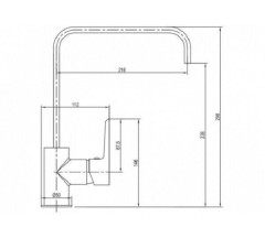 Смеситель для кухни Aquanet Logic хром AF320-41C