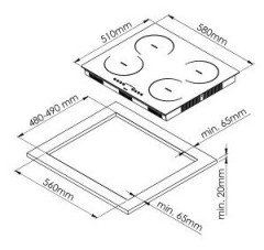 Электрическая варочная панель ZorG Technology MS163 BL