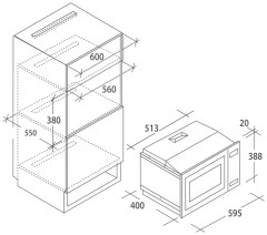 Встраиваемая микроволновая печь Candy MICG 25 GDFW