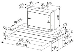Встраиваемая вытяжка Franke FMY 608 POT WH
