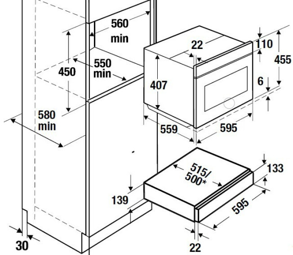 Выдвижной ящик Kuppersbusch CSZ 6800.0 S7 Copper