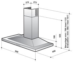 Кухонная вытяжка De Dietrich DHP 7612 X