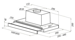 Встраиваемая вытяжка Ciarko Turbo 50 WH