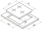 Электрическая варочная панель Korting HK 42031 B