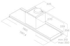Встраиваемая вытяжка Elica Lever IX/A/116