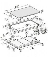 Индукционная варочная панель Miele KM 7678 FL, черный