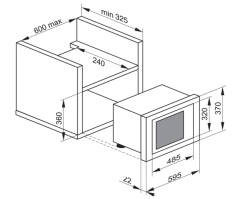 Встраиваемая микроволновая печь Kaiser EM 2001