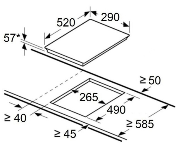 Индукционная варочная панель Maunfeld CVI292S2BBK