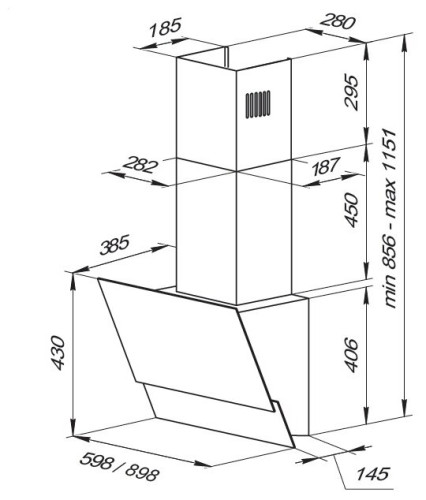 Кухонная вытяжка Kuppersberg F 912 B