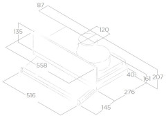 Встраиваемая вытяжка Elica Ciak Lux GR/A/L/56