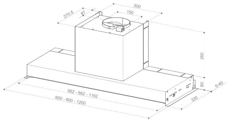 Встраиваемая вытяжка Faber In-Nova Smart X A90