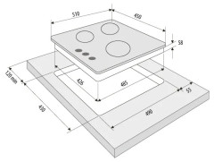 Газовая варочная панель Fornelli PGA 45 Anima