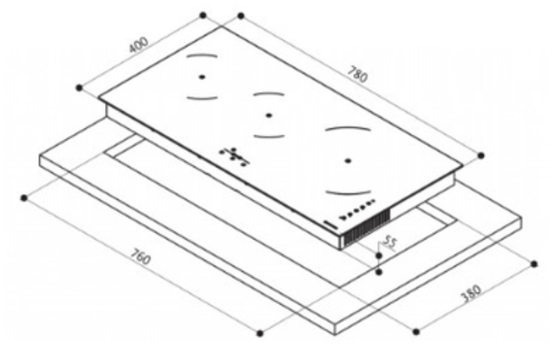 Индукционная варочная панель Faber FCH 83 GR