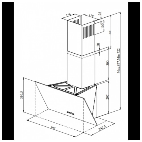 Кухонная вытяжка Zorg Technology Arstaa 60CS белый