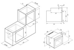 Электрический духовой шкаф Krona LAZIO 45 BL