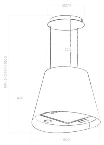 Кухонная вытяжка Elica Juno Urban Zinc/F/50