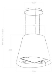 Кухонная вытяжка Elica Juno Urban Zinc/F/50