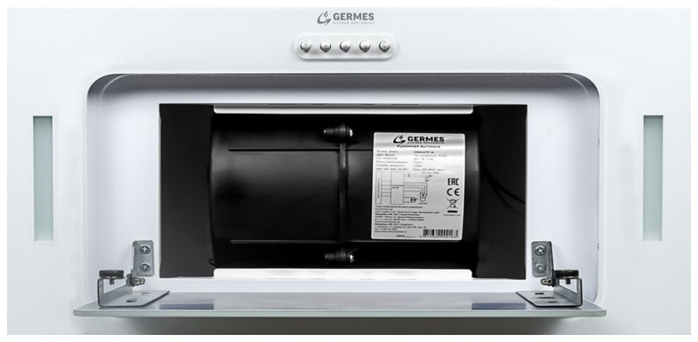 Встраиваемая вытяжка Germes Bravo Push 60 белый
