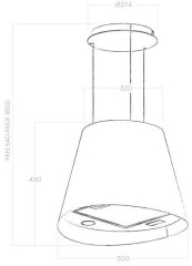 Кухонная вытяжка Elica Juno Urban Cast Iron/F/50