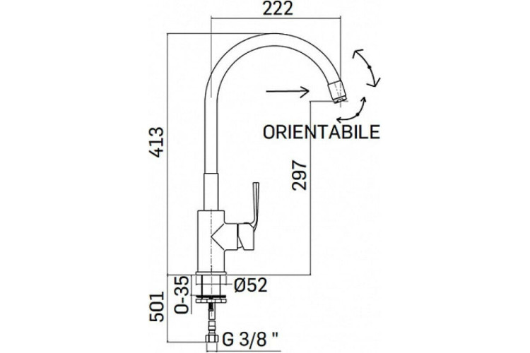Смеситель для кухни Mamoli 7249M0000001