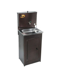 Электрический накопительный водонагреватель Вихрь ЛЮКС с подогревом/нержавеющая мойка/цвет медь