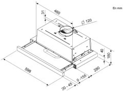 Встраиваемая вытяжка Brandt AT1346X