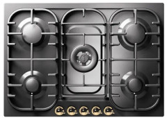 Газовая варочная панель ILVE HCB 70CN/AWG antiq.white (ручки латунь)