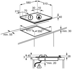 Газовая варочная панель Electrolux EGG 6407 K