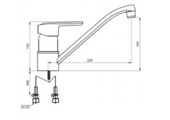 Смеситель для кухни Kaiser Orbit 20033