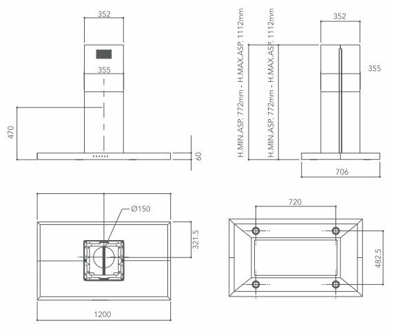 Кухонная вытяжка KitchenAid KEIPP 12020