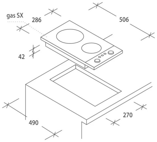 Электрическая варочная панель Candy CDH 32/1 X