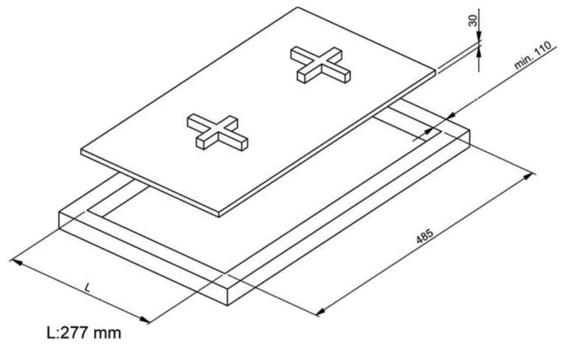 Газовая варочная панель Korting HGG 382 CTN