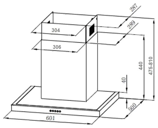 Кухонная вытяжка MONSHER Cocos 60 W