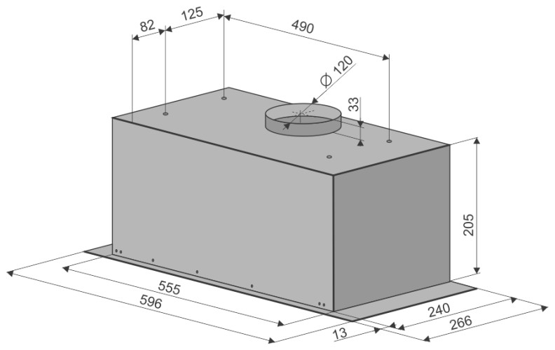 Встраиваемая вытяжка Konigin Insait 60