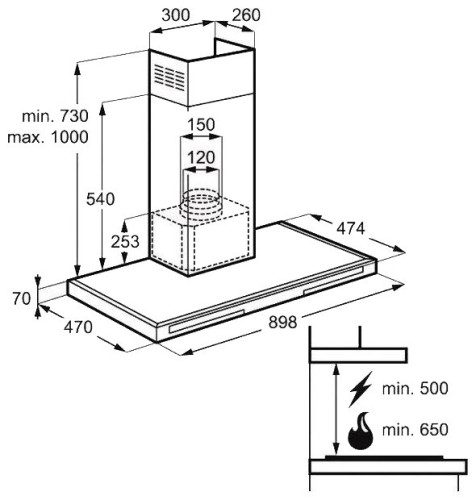Кухонная вытяжка Electrolux EFB 90566 DX