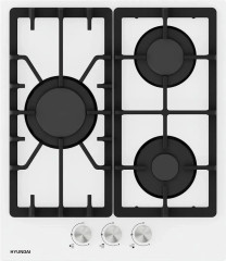 Газовая варочная панель Hyundai HHG 4333 WG белый