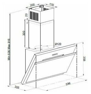 Кухонная вытяжка LuxDorf 5610 LX