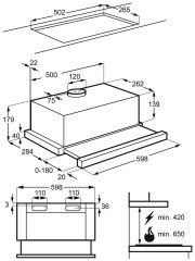 Встраиваемая вытяжка Electrolux LFP 216 S