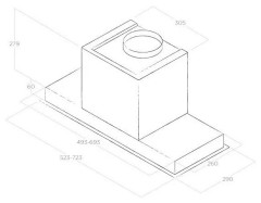 Встраиваемая вытяжка Elica Hidden IX/A/60