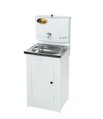 Электрический накопительный водонагреватель Вихрь ЛЮКС без подогрева/нержавеющая мойка/цвет белый