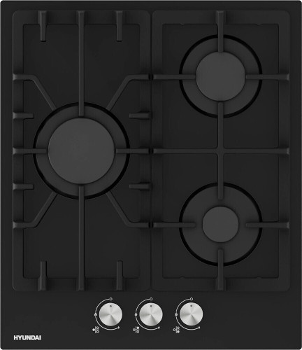Газовая варочная панель Hyundai HHG 4333 BG черный