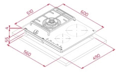 Комбинированная варочная панель Teka Hybrid JZC 63312 ABN Black