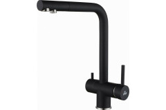 Смеситель для кухни Paulmark SKALEN черный металлик