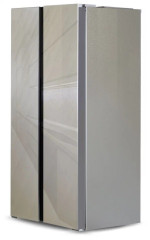 Холодильник Ginzzu NFK-462 шампань стекло