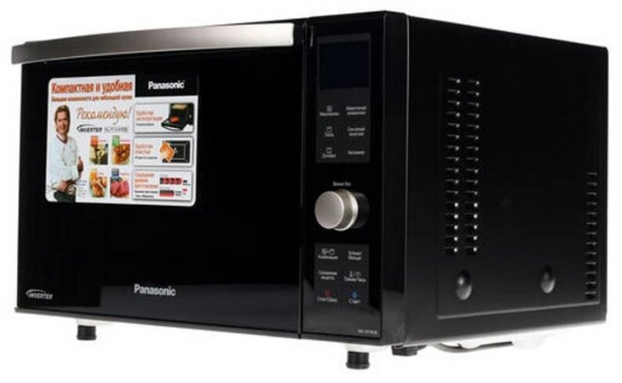 Микроволновая печь Panasonic NN-DF383BZPE черный/голубой