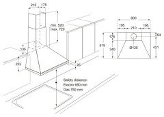 Кухонная вытяжка Electrolux EFC 60441 OR