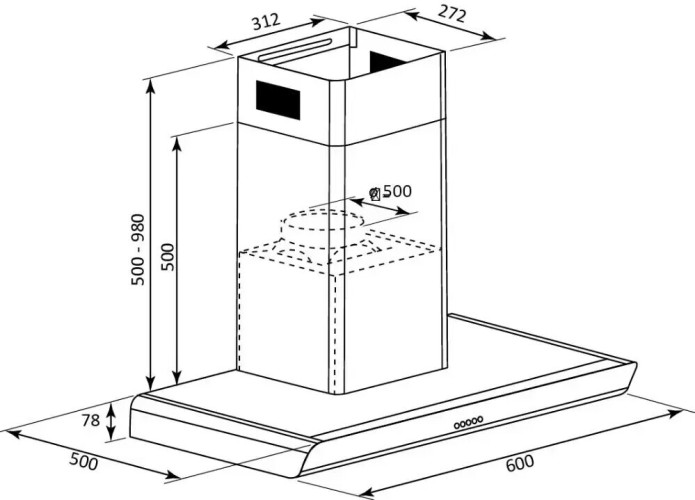 Кухонная вытяжка Brandt BHB6602X