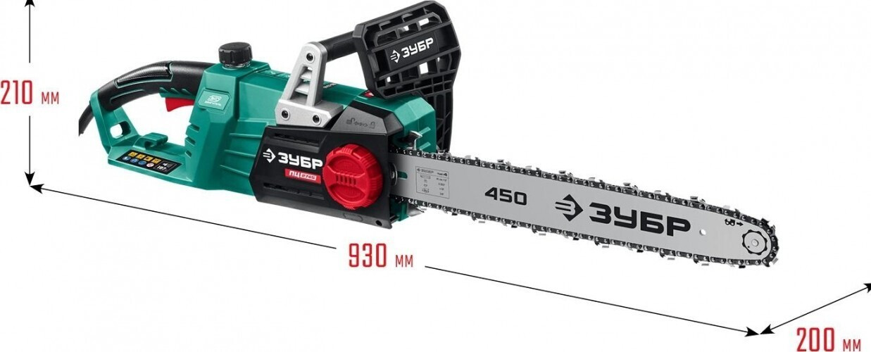 Электрическая цепная пила Зубр ПЦ-2745
