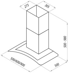 Кухонная вытяжка MAUNFELD ANCONA PLUS 50